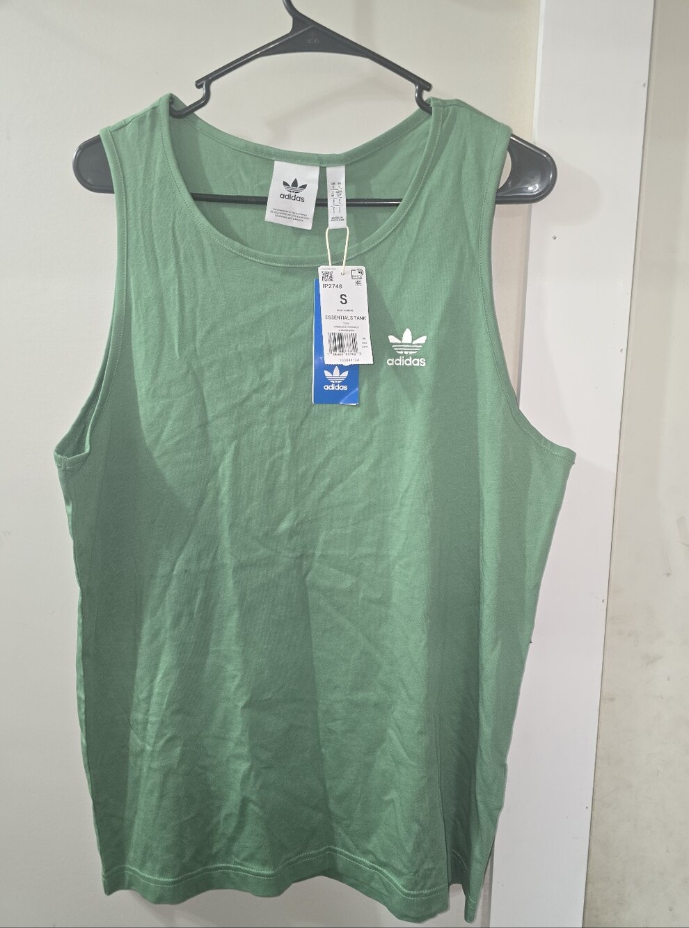 adidas Men’s Green Trefoil Tank Top